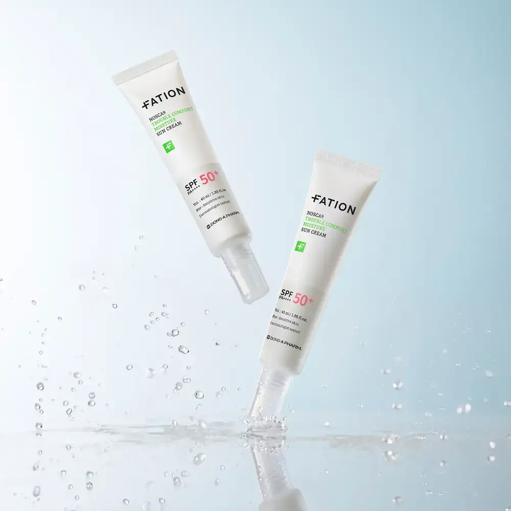 [단독기획] 파티온 노스카나인 트러블 컴포트 수분 선크림 40ml 2입(더블) 기획